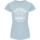 This Is What a Retired Midwife Looks Like Womens Petite Cut T-Shirt Light Blue