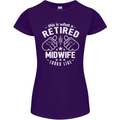 This Is What a Retired Midwife Looks Like Womens Petite Cut T-Shirt Purple