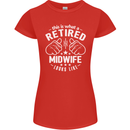 This Is What a Retired Midwife Looks Like Womens Petite Cut T-Shirt Red