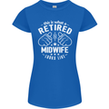 This Is What a Retired Midwife Looks Like Womens Petite Cut T-Shirt Royal Blue