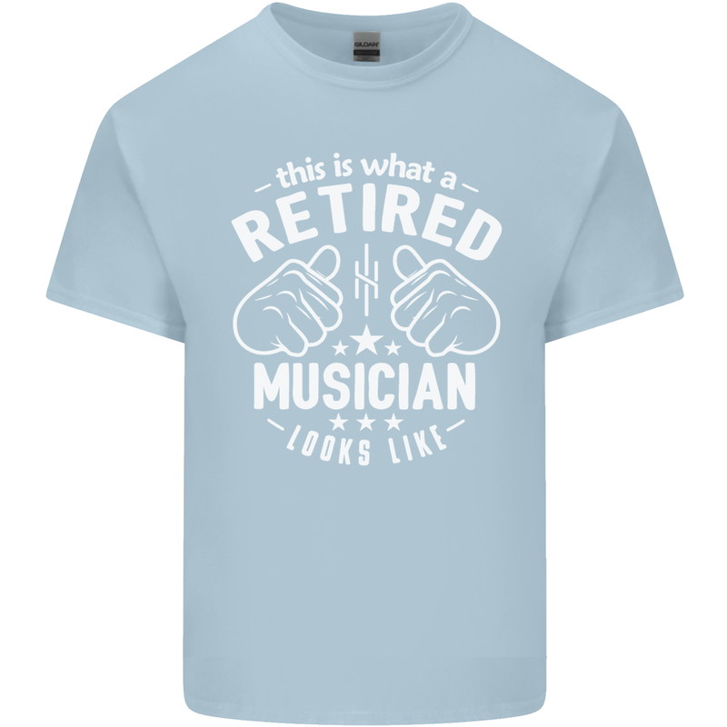 This Is What a Retired Musician Looks Like Mens Cotton T-Shirt Tee Top Light Blue
