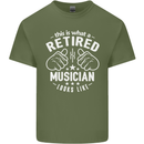 This Is What a Retired Musician Looks Like Mens Cotton T-Shirt Tee Top Military Green