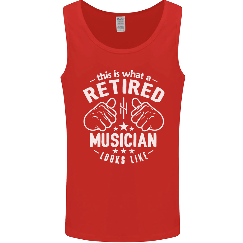 This Is What a Retired Musician Looks Like Mens Vest Tank Top Red
