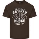 This Is What a Retired Nurse Looks Like Mens Cotton T-Shirt Tee Top Dark Chocolate