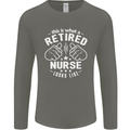 This Is What a Retired Nurse Looks Like Mens Long Sleeve T-Shirt Charcoal