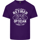 This Is What a Retired Optician Looks Like Mens Cotton T-Shirt Tee Top Purple