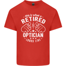 This Is What a Retired Optician Looks Like Mens Cotton T-Shirt Tee Top Red