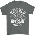This Is What a Retired Optician Looks Like Mens T-Shirt Cotton Gildan Charcoal