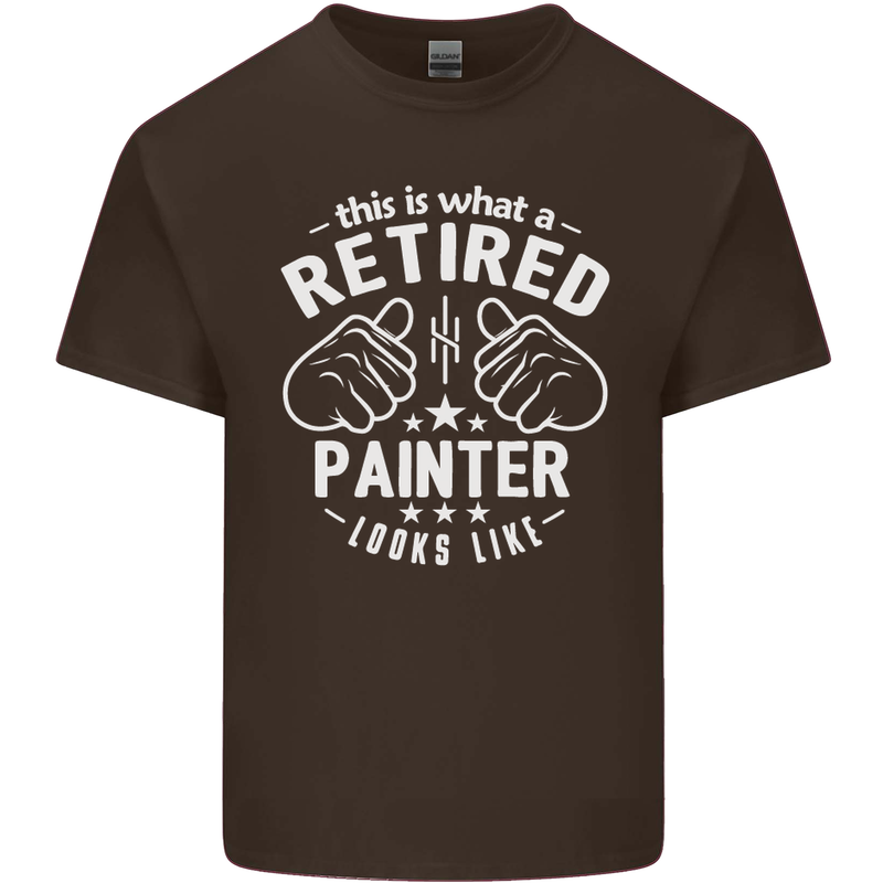 This Is What a Retired Painter Looks Like Mens Cotton T-Shirt Tee Top Dark Chocolate