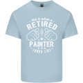 This Is What a Retired Painter Looks Like Mens Cotton T-Shirt Tee Top Light Blue
