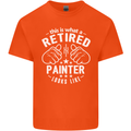This Is What a Retired Painter Looks Like Mens Cotton T-Shirt Tee Top Orange