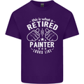 This Is What a Retired Painter Looks Like Mens Cotton T-Shirt Tee Top Purple