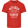 This Is What a Retired Painter Looks Like Mens Cotton T-Shirt Tee Top Red