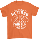 This Is What a Retired Painter Looks Like Mens T-Shirt Cotton Gildan Orange