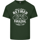 This Is What a Retired Paralegal Looks Like Mens Cotton T-Shirt Tee Top Forest Green