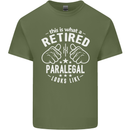 This Is What a Retired Paralegal Looks Like Mens Cotton T-Shirt Tee Top Military Green