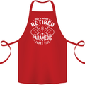 This Is What a Retired Paramedic Looks Like Cotton Apron 100% Organic Red