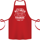 This Is What a Retired Paramedic Looks Like Cotton Apron 100% Organic Red