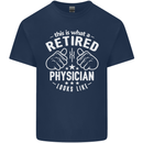 This Is What a Retired Physician Looks Like Mens Cotton T-Shirt Tee Top Navy Blue
