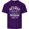 This Is What a Retired Physician Looks Like Mens Cotton T-Shirt Tee Top Purple