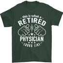 This Is What a Retired Physician Looks Like Mens T-Shirt Cotton Gildan Forest Green