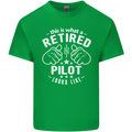 This Is What a Retired Pilot Looks Like Mens Cotton T-Shirt Tee Top Irish Green