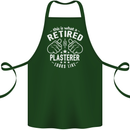 This Is What a Retired Plasterer Cotton Apron 100% Organic Forest Green