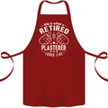 This Is What a Retired Plasterer Cotton Apron 100% Organic Maroon
