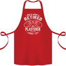 This Is What a Retired Plasterer Cotton Apron 100% Organic Red