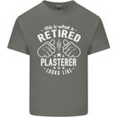 This Is What a Retired Plasterer Mens Cotton T-Shirt Tee Top Charcoal