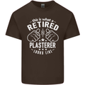 This Is What a Retired Plasterer Mens Cotton T-Shirt Tee Top Dark Chocolate