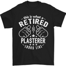 This Is What a Retired Plasterer Mens T-Shirt Cotton Gildan Black
