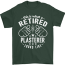 This Is What a Retired Plasterer Mens T-Shirt Cotton Gildan Forest Green
