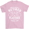 This Is What a Retired Plasterer Mens T-Shirt Cotton Gildan Light Pink