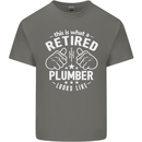 This Is What a Retired Plumber Looks Like Mens Cotton T-Shirt Tee Top Charcoal