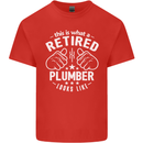 This Is What a Retired Plumber Looks Like Mens Cotton T-Shirt Tee Top Red