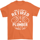This Is What a Retired Plumber Looks Like Mens T-Shirt Cotton Gildan Orange