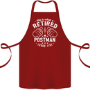 This Is What a Retired Postman Looks Like Cotton Apron 100% Organic Maroon