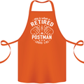 This Is What a Retired Postman Looks Like Cotton Apron 100% Organic Orange