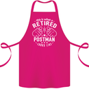This Is What a Retired Postman Looks Like Cotton Apron 100% Organic Pink