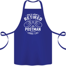 This Is What a Retired Postman Looks Like Cotton Apron 100% Organic Royal Blue