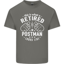 This Is What a Retired Postman Looks Like Mens Cotton T-Shirt Tee Top Charcoal