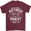 This Is What a Retired Priest Looks Like Mens T-Shirt Cotton Gildan Maroon