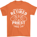 This Is What a Retired Priest Looks Like Mens T-Shirt Cotton Gildan Orange