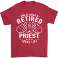 This Is What a Retired Priest Looks Like Mens T-Shirt Cotton Gildan Red