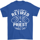 This Is What a Retired Priest Looks Like Mens T-Shirt Cotton Gildan Royal Blue