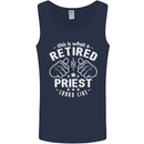 This Is What a Retired Priest Looks Like Mens Vest Tank Top Navy Blue