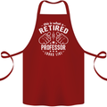 This Is What a Retired Professor Looks Like Cotton Apron 100% Organic Maroon