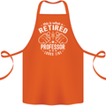 This Is What a Retired Professor Looks Like Cotton Apron 100% Organic Orange