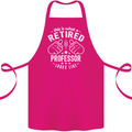 This Is What a Retired Professor Looks Like Cotton Apron 100% Organic Pink